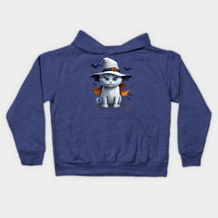 Halloween cute cat Kids Hoodie